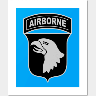 101st Airborne Division Patch (Small logo) Posters and Art